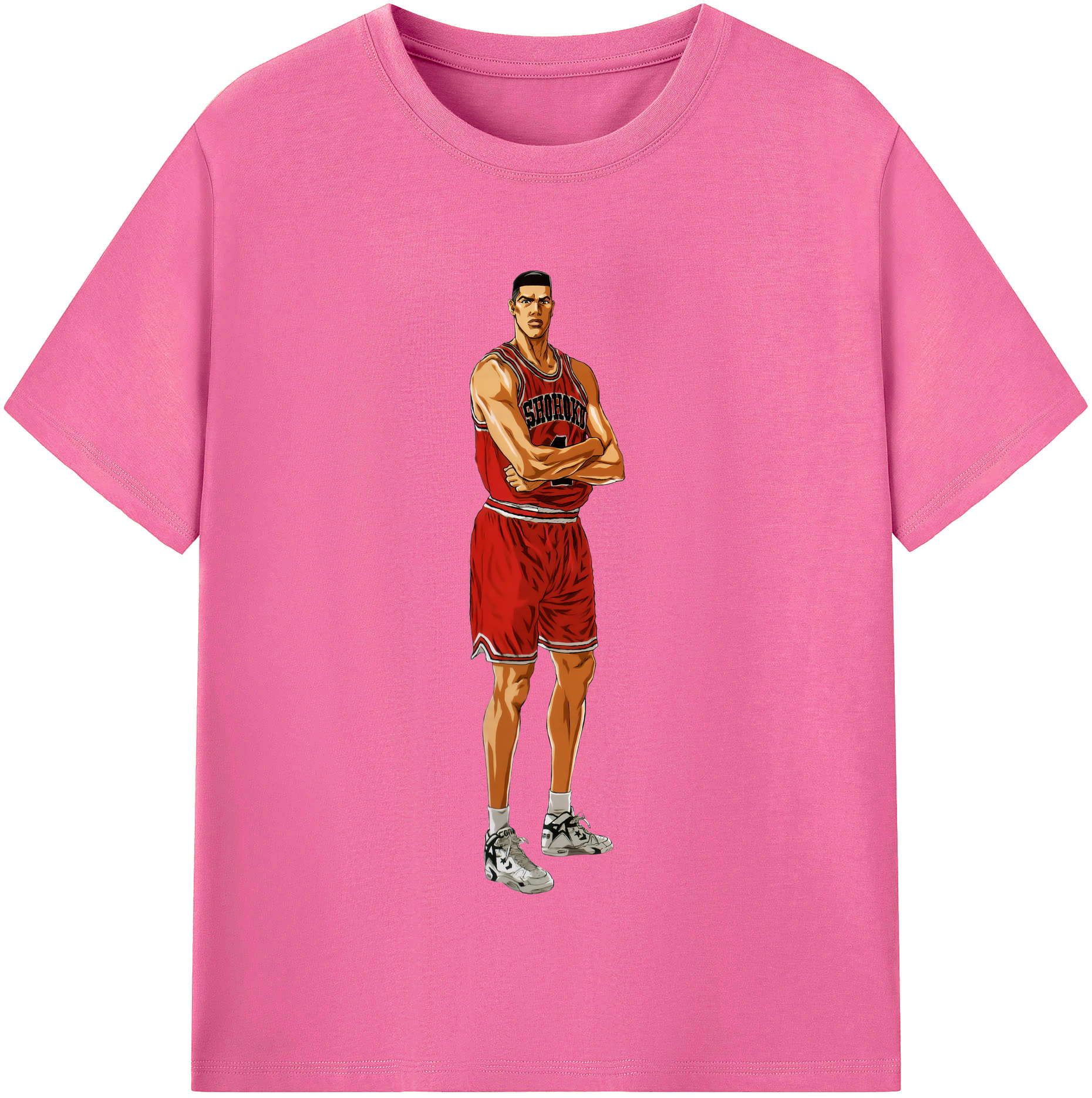 （画像用） SLAM DUNK／スラムダンク レディースカジュアルプリントTシャツ（綿100％）